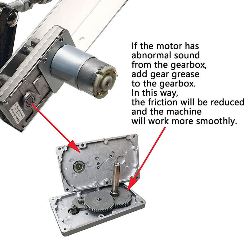 High Torque 30lbs Cycle Reciprocating Linear Actuator Motor 24V 160RPM 150mm