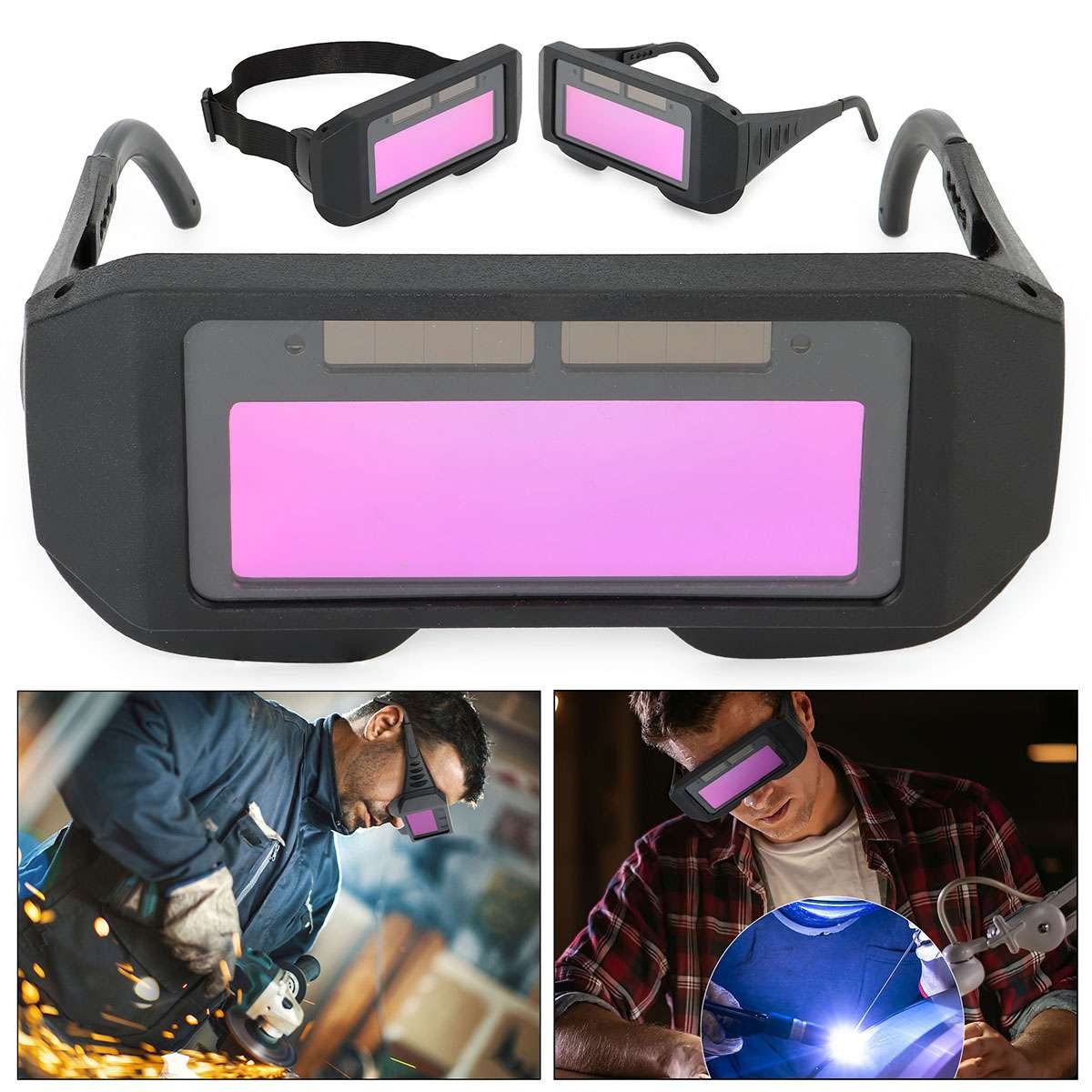 Auto Darkening Welding Glasses,Solar Welding Goggles Mask Helmet,Welder Goggle