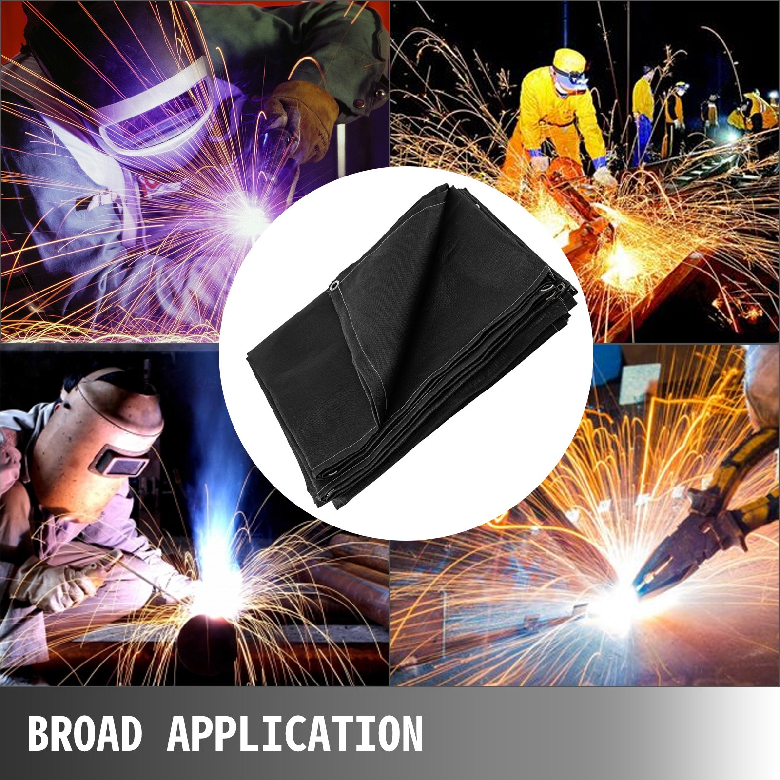 VEVOR 10′ X 10′ Welding Blanket Flame Retardant Protective Gear for Mig Tig Arc