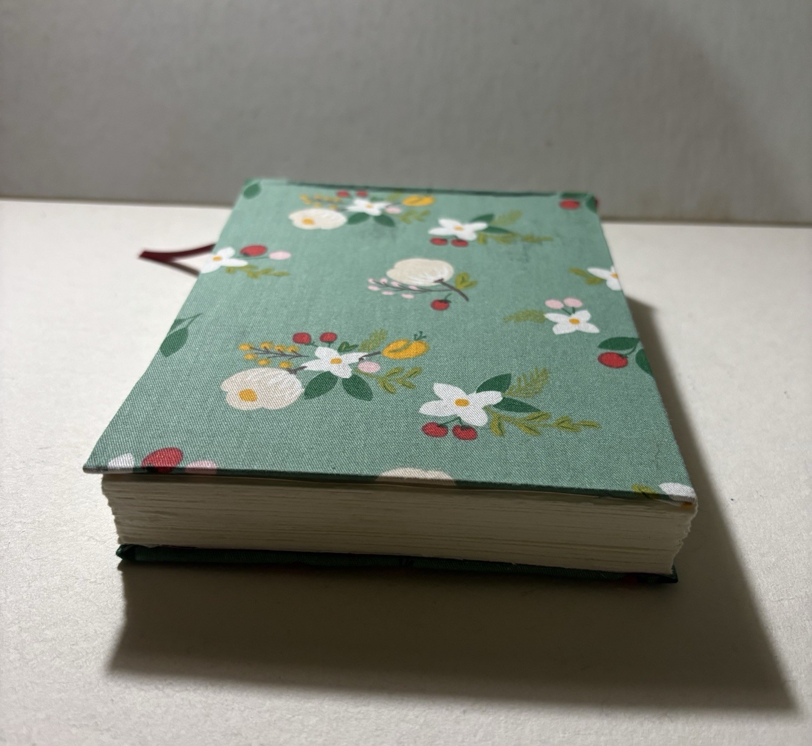 Handmade Flower Fabric – Arches Sketchbook Blank Book – 6.5 in. x 5 in.