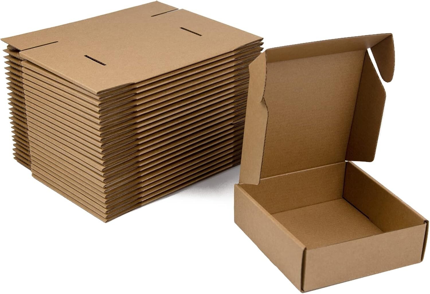 6x6x2 Inches Shipping Boxes Brown Corrugated Cardboard Boxes