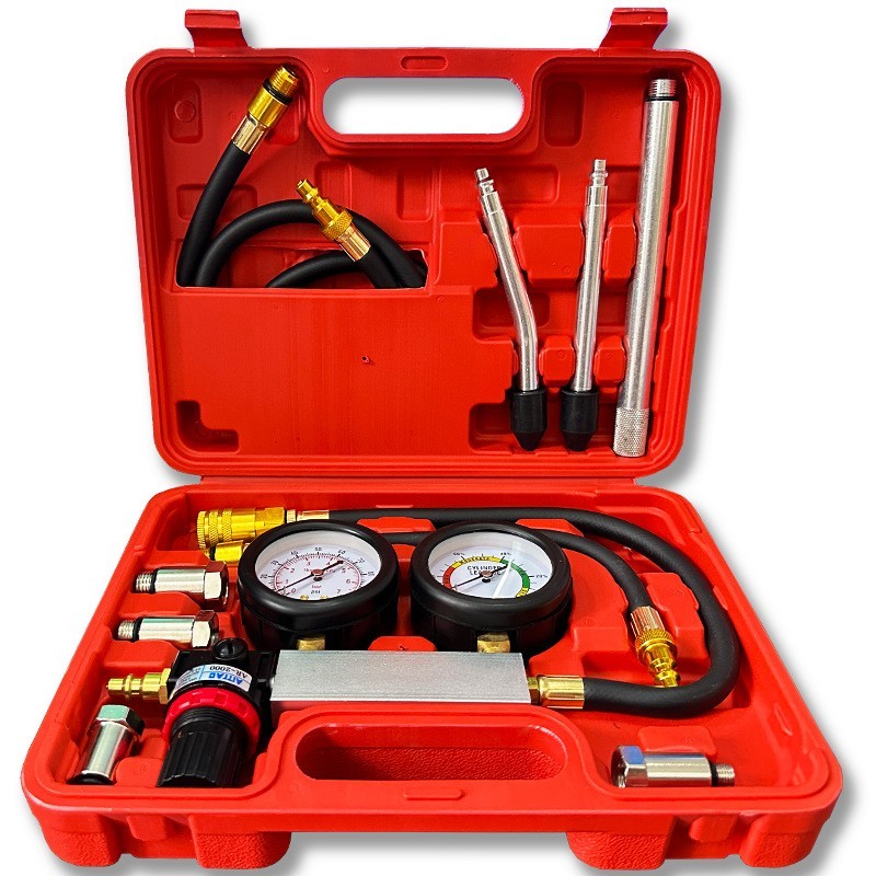 Engine Compression Diagnosis Tester Cylinder Leak Down Gauges Detector Leakage