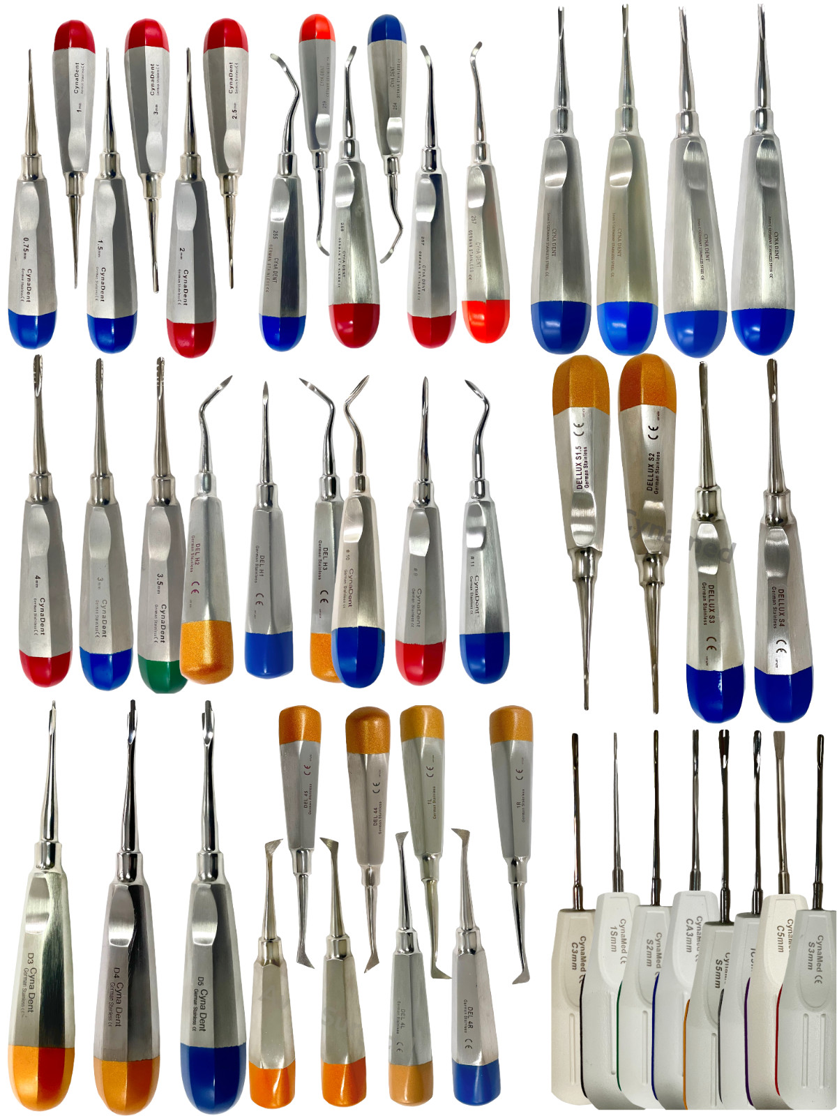 Dental Elevators Tooth Extraction Luxating Root Tip Cryer Implant Dental German
