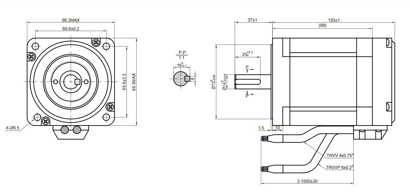 STEPPERONLINE Nema 34 6.5Nm 920oz.in Closed Loop Stepper Motor 6A & Driver Kit