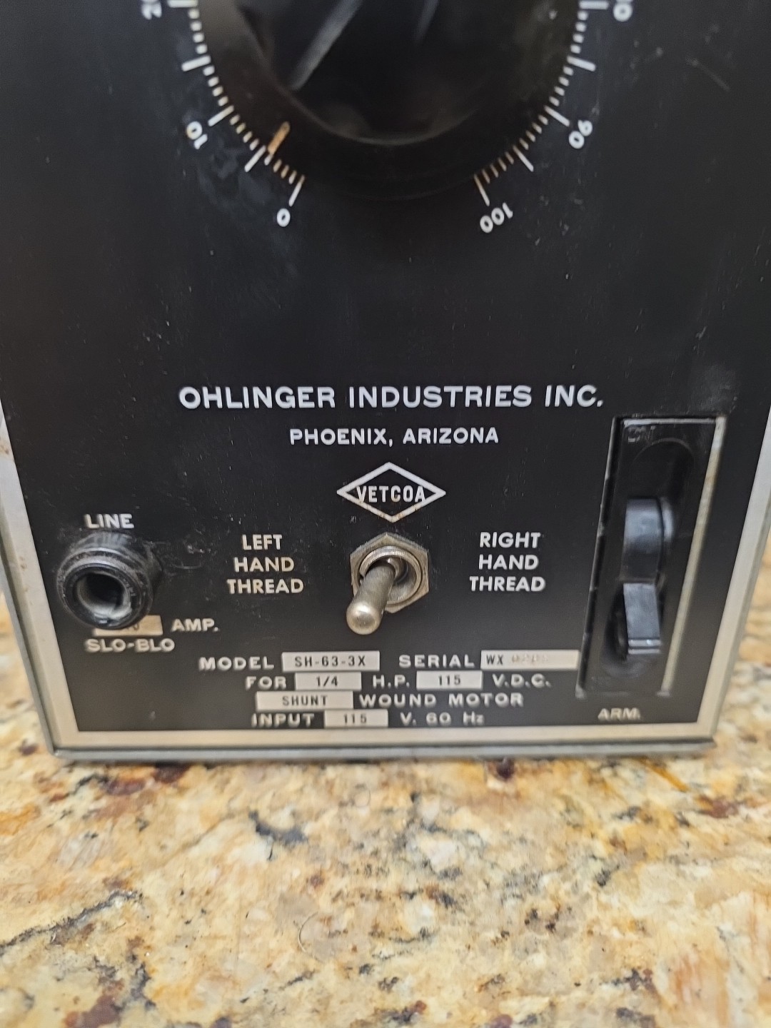 Ohlinger Industries SH-63-3X Speed Control Unit – VETCOA DC Motor Controller…