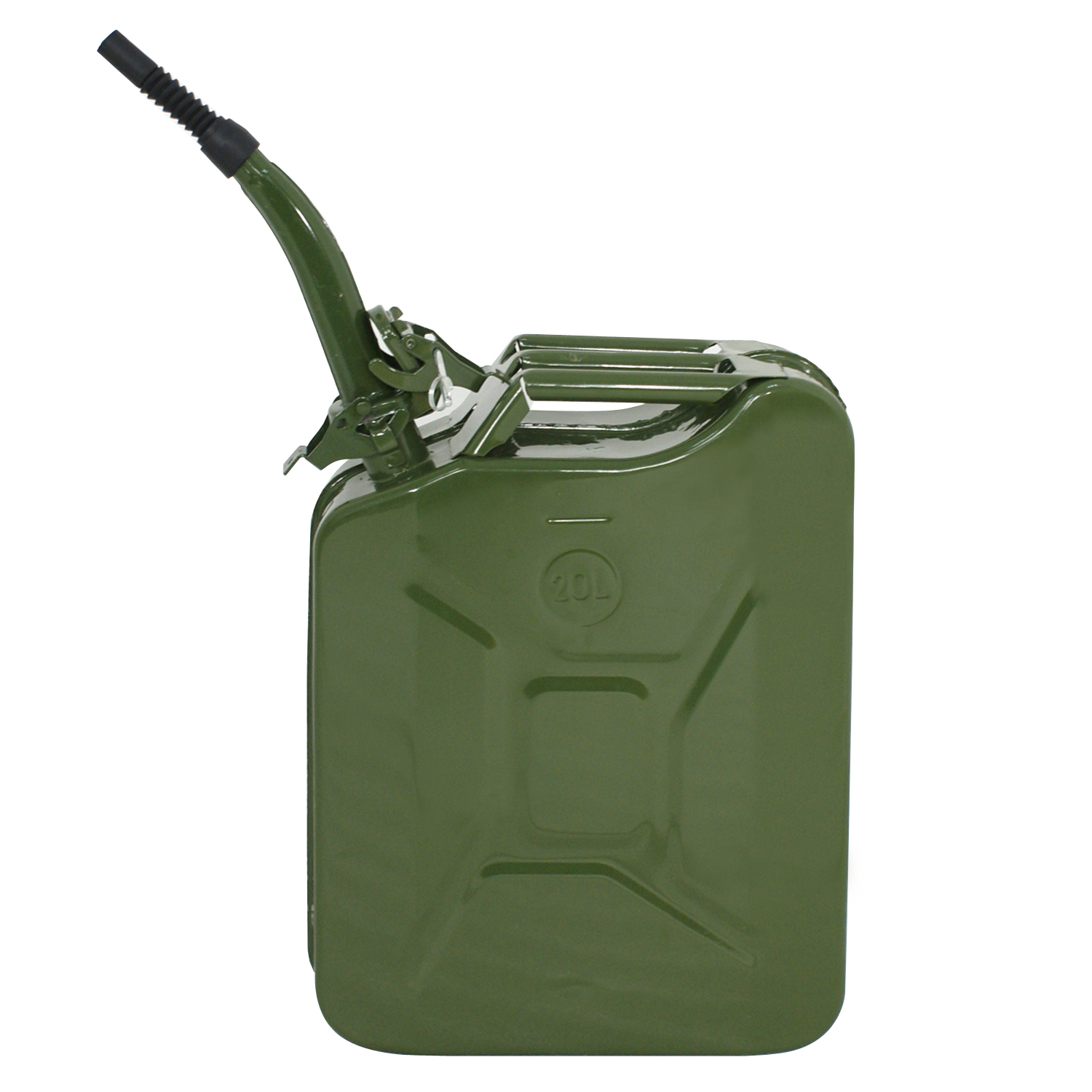 4PCS Jerry Can 5Gal 20L Metal oline Caddy Can Tank Emergency Backup Green