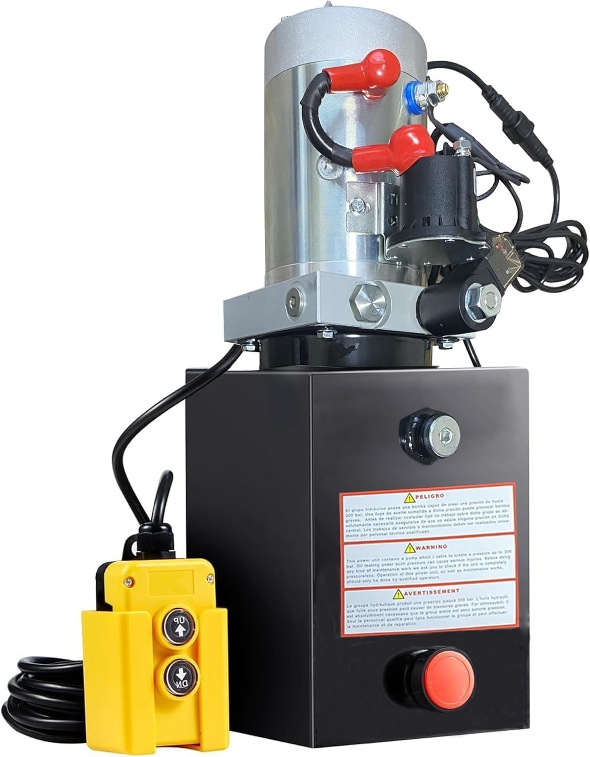 Single Acting Hydraulic Pump 10 Quart Hydraulic Power Units 12V DC SAE