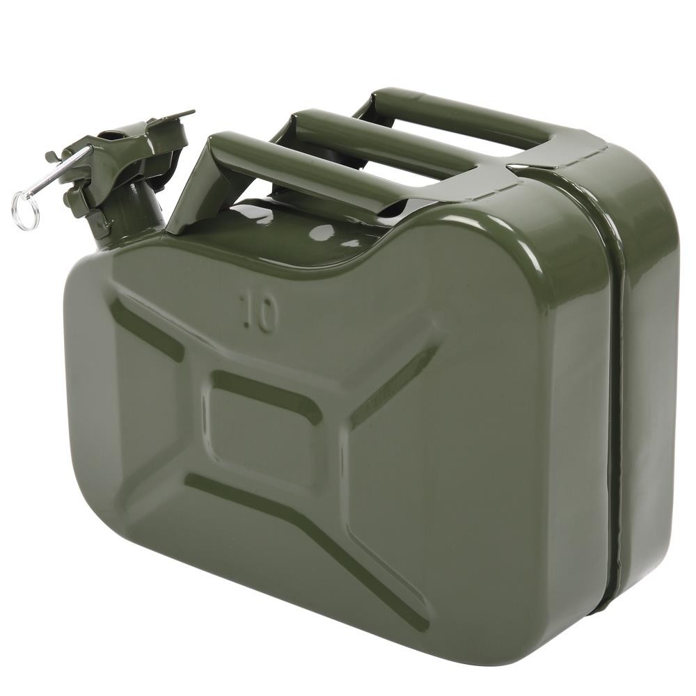 High Quality 10L Fuel Can Liter Backup Steel Tank Fuel Gas Gasoline Green New