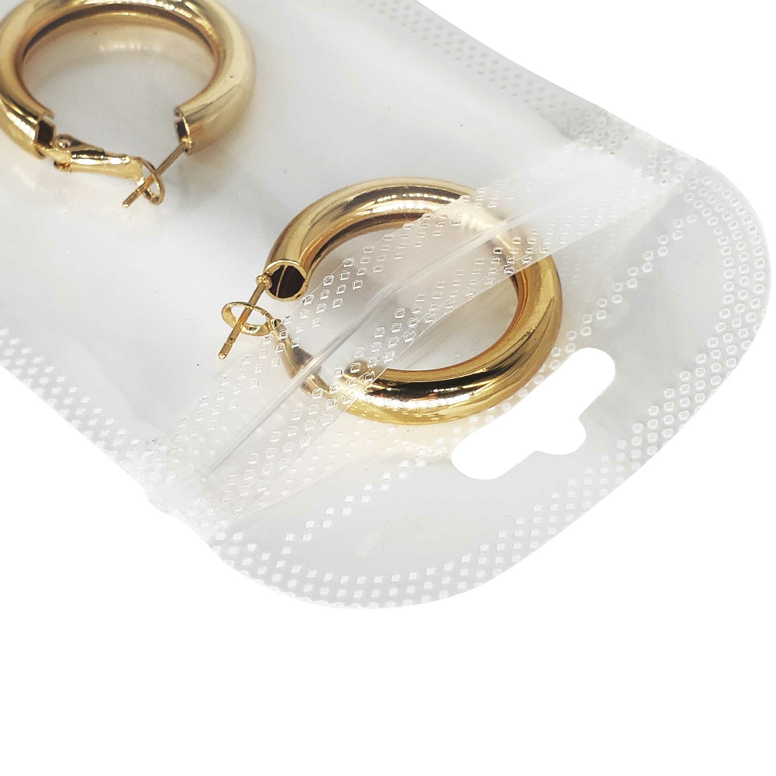 200 Clear and White Reclosable Plastic Poly Bags Zip Seal Hang Hole 2.36 MIL