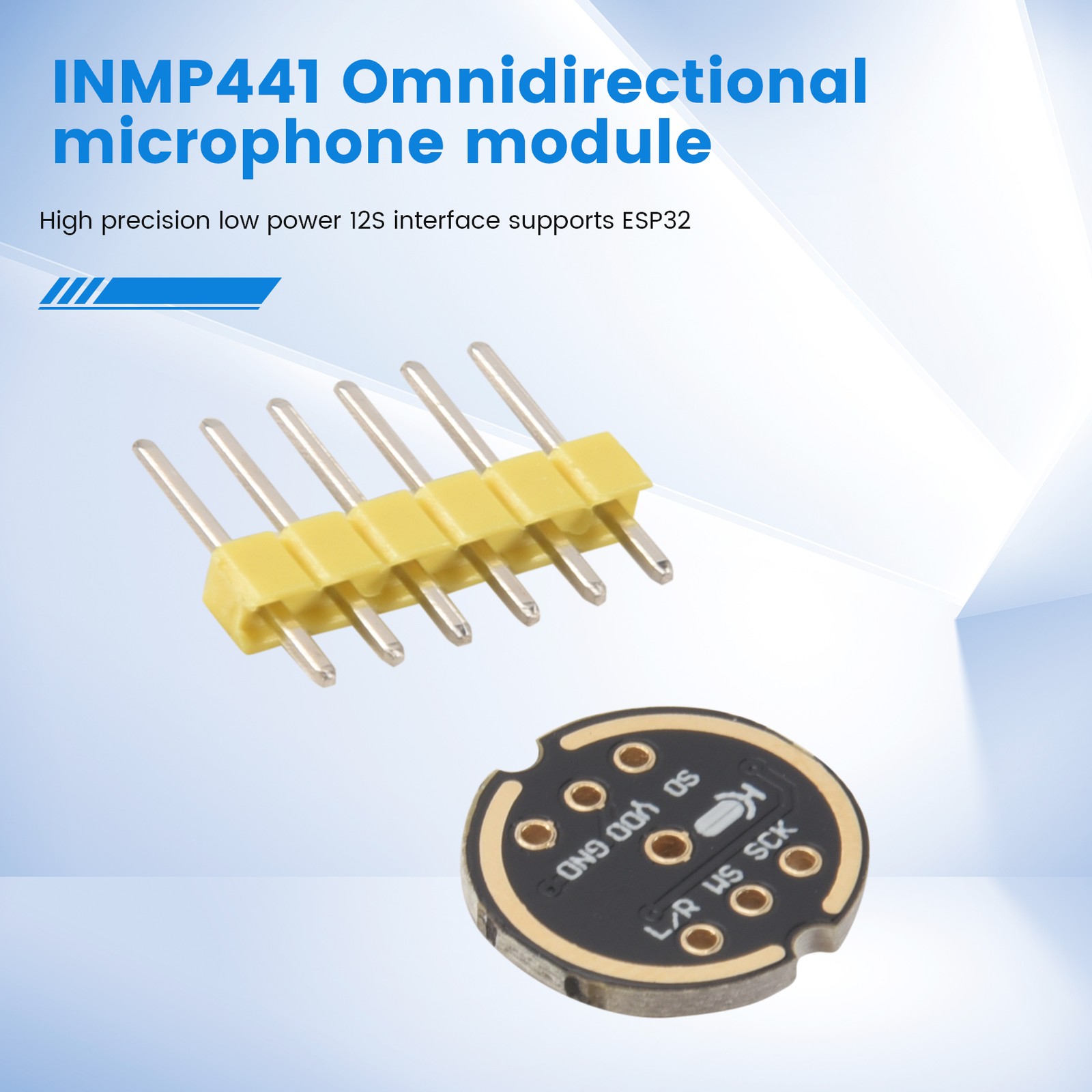 5pcs Inmp441 Omni-Directional Microphone Module Mems High Precision I2S Cut2233