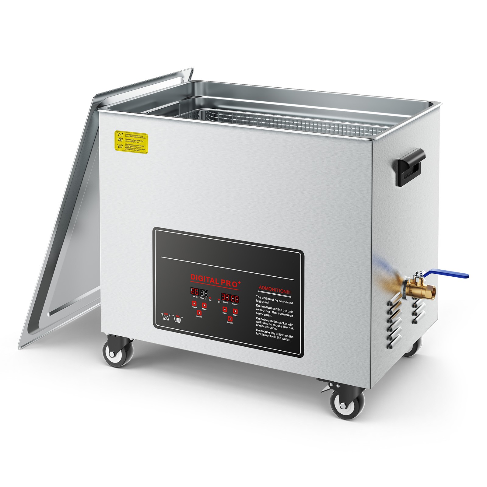 Uimoso 50L Ultrasonic Cleaning Machine with Basket & Digital Control, 840W