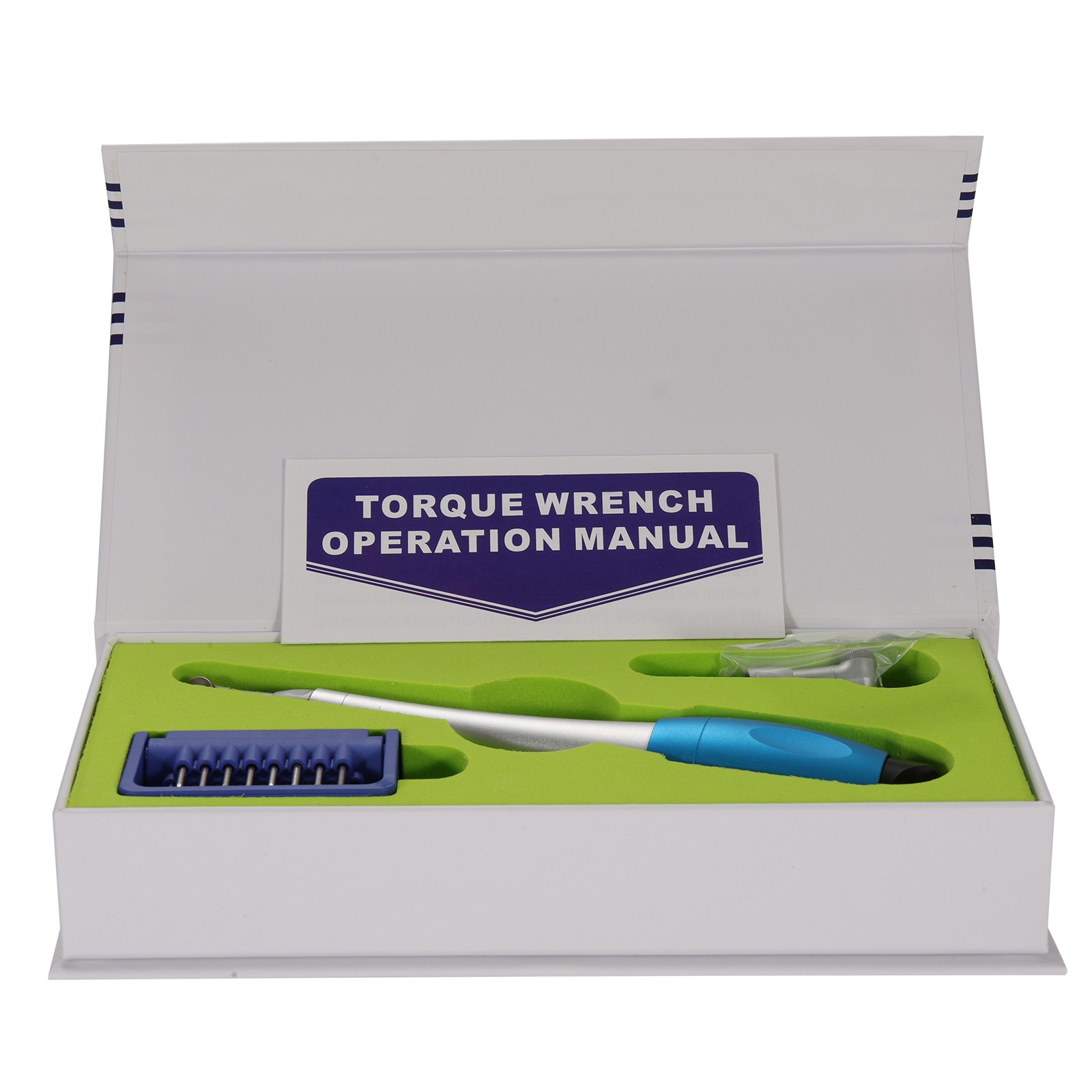 Dental Universal Implant Kit Torque Wrench Contra Angle & 16pcs Drivers