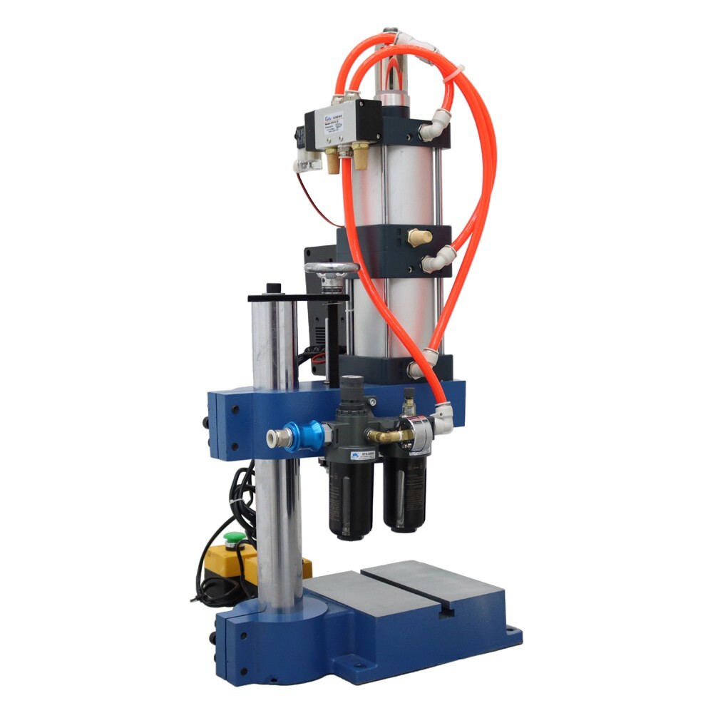 2205Lbs Pneumatic Punch Press Machine Hole Puncher 110V 3.9-1.9in Two Controller