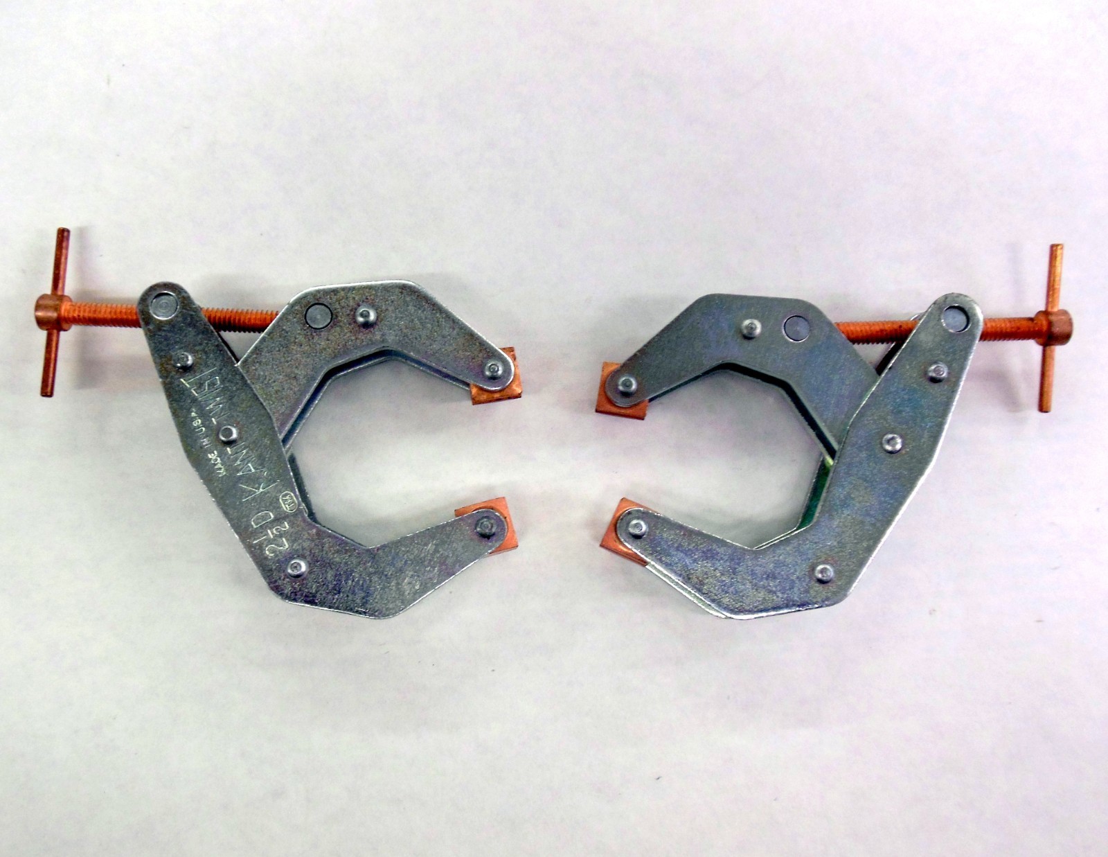 (2) Kant Twist No. 2-1/2D Clamps Made In USA 2.5″ in EXCELENT USED CONDITION