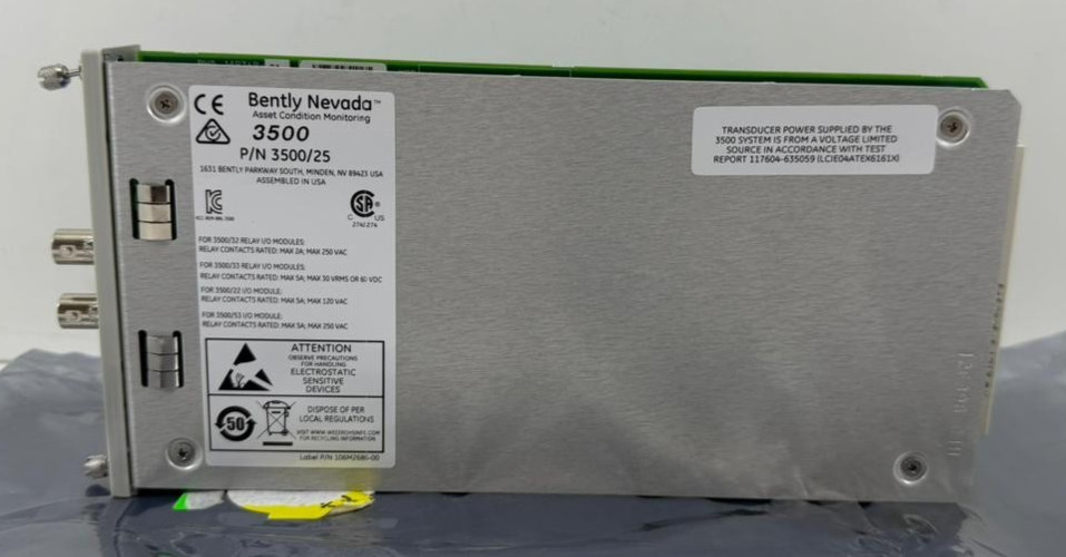 BENTLY NEVADA 3500/25 KEYPHASOR MODULE 149369-01 , 126398-01H