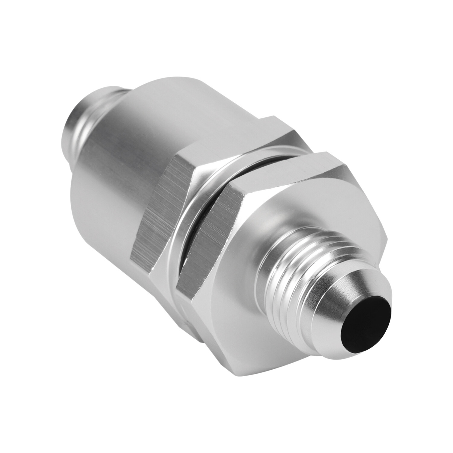 Aluminium -6 AN to AN6 Flare Inline Check Valve -Sliver