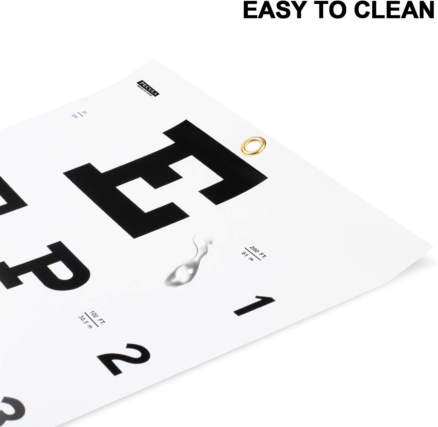 Eye Chart for Exams – Snellen Wall Chart 20 Feet, 11 X 22 in.