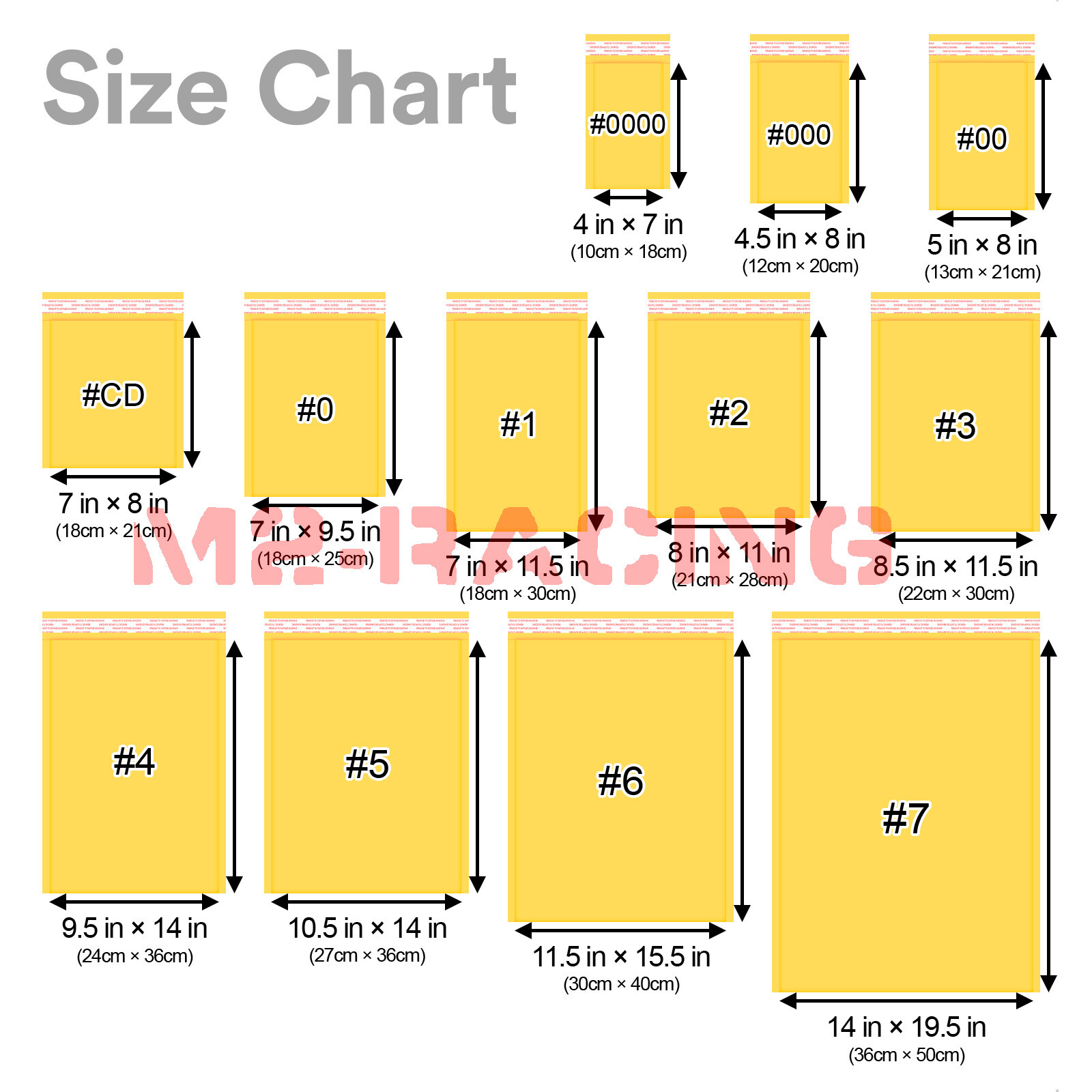 ANY SIZE Yellow Kraft Bubble Mailers Mailing Shipping Envelopes Bags Shockproof