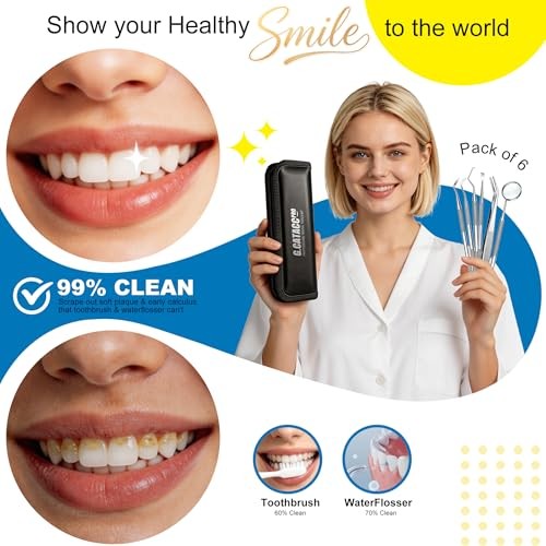Dental Tools Pick Teeth Cleaning Hygiene Kit Plaque Remover for Steel
