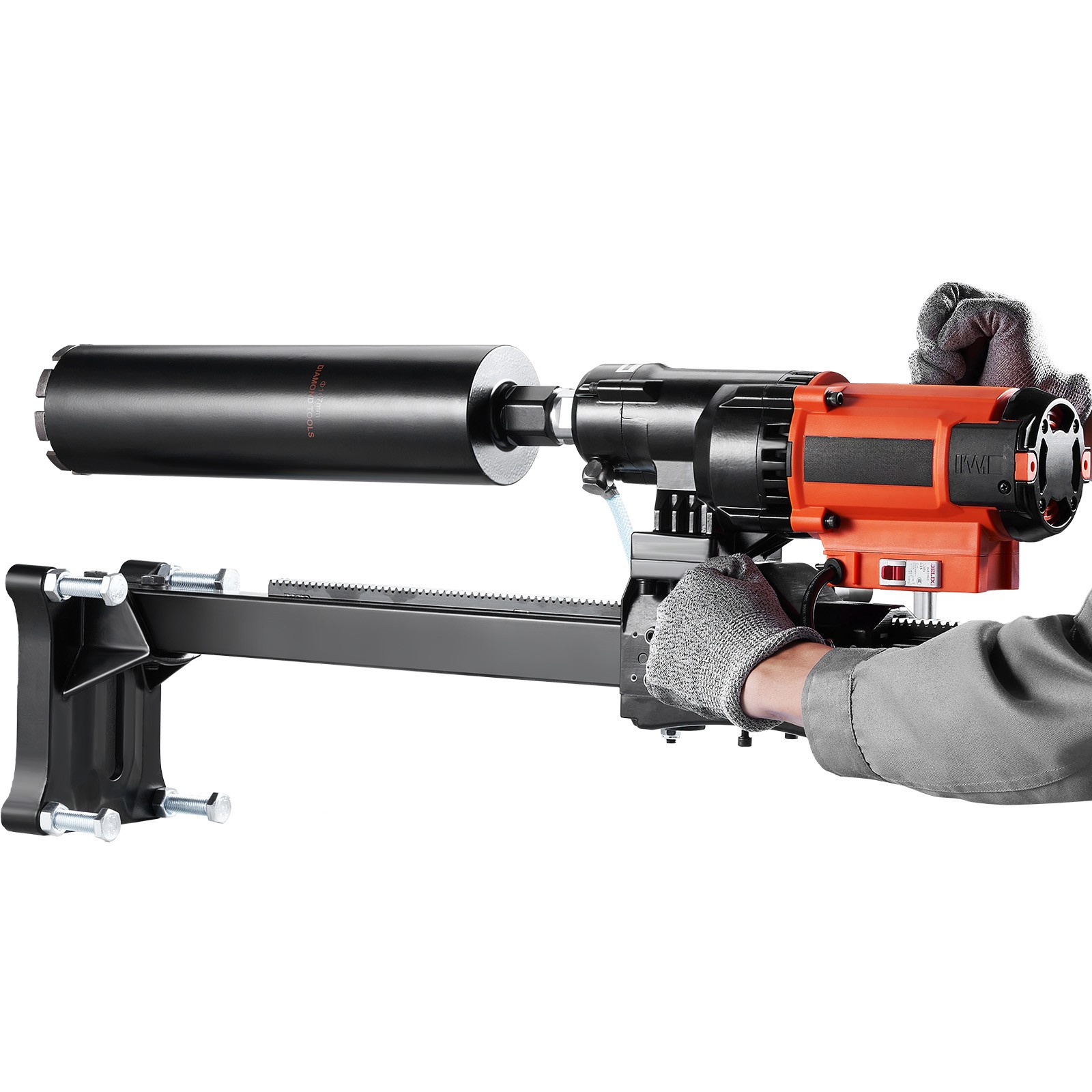 Uimoso Wet&Dry Diamond Core Drill Machine Concrete Core Drill Rig 2500W 750RPM