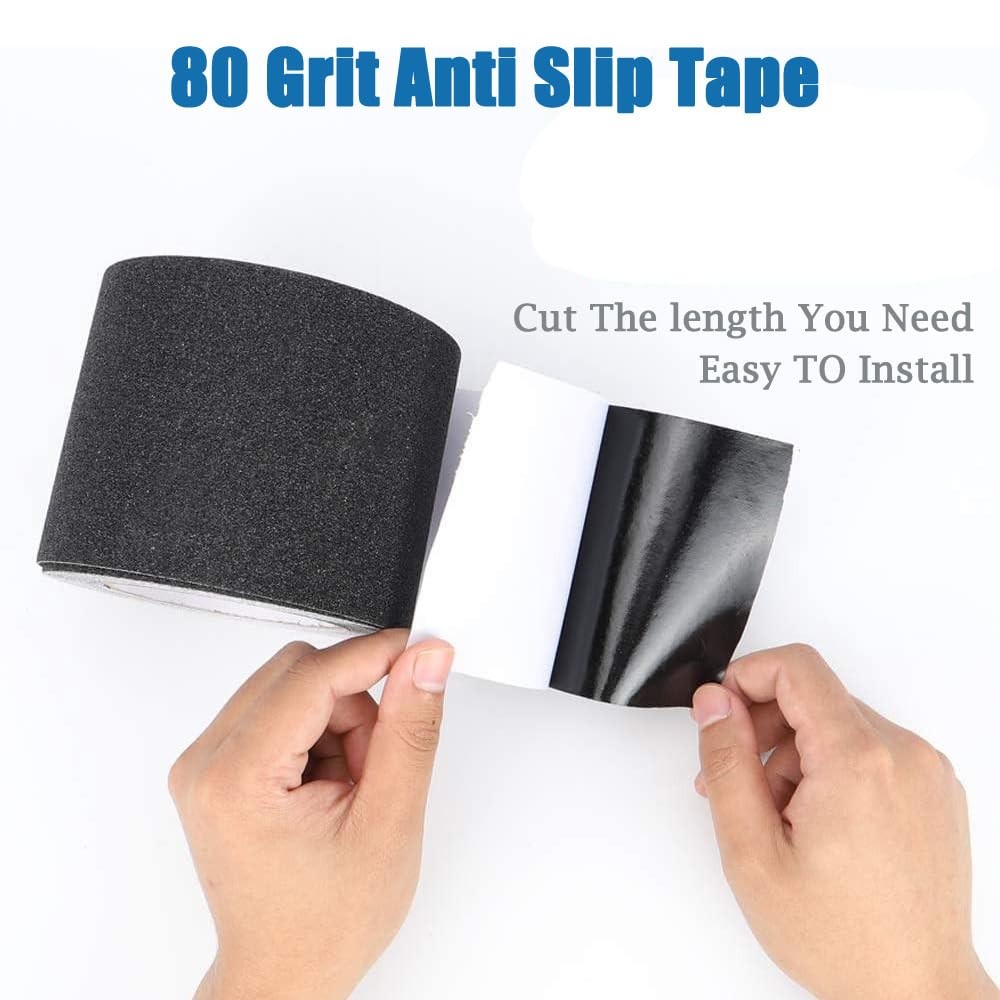 Grip Tape Anti Slip Tape 3 Inch, 20 Feet, Black Heavy Duty Non Skid Tapea