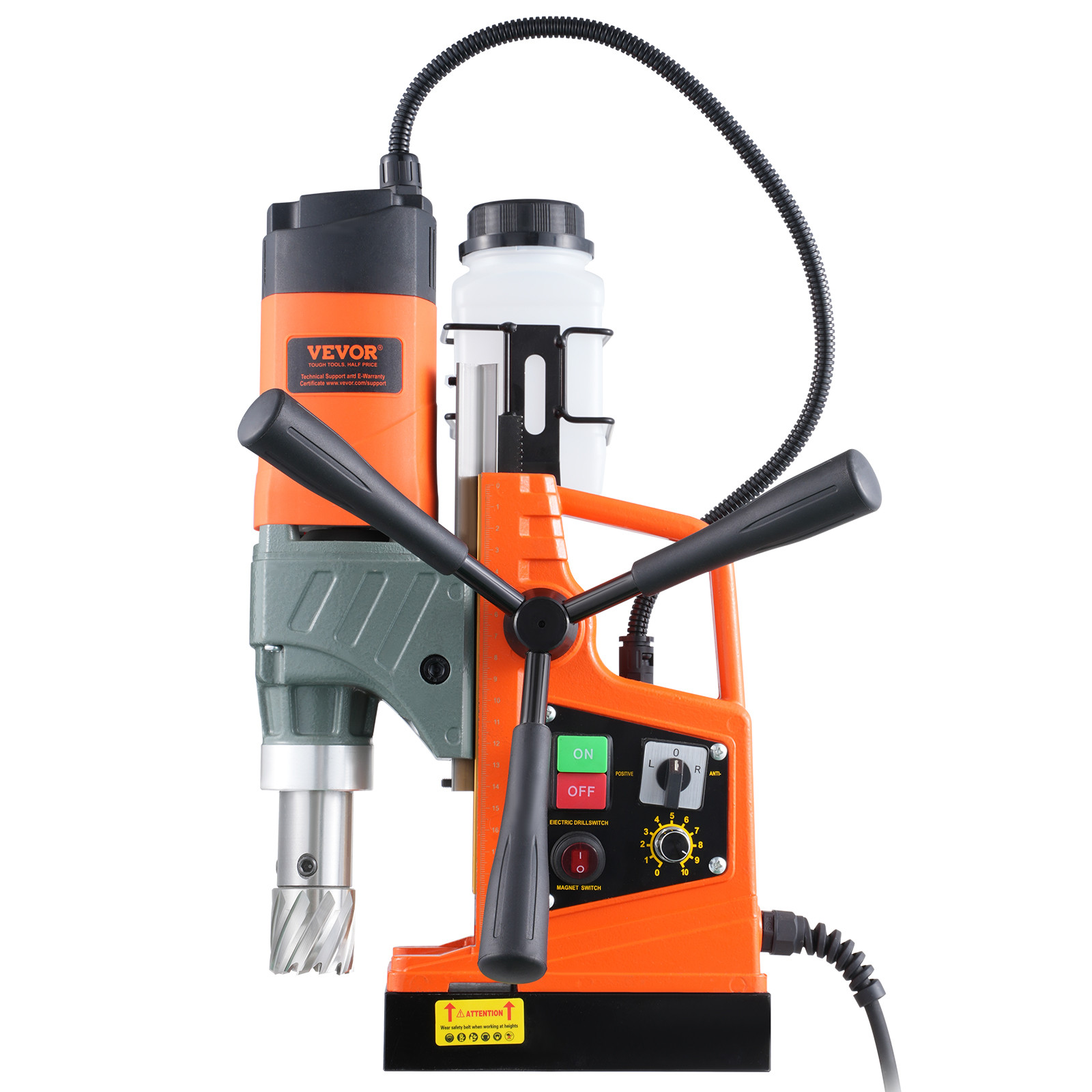 Magnetic Drill 1450W 2810 lbf Portable Mag Drill Press 1.6 in Boring Diameter