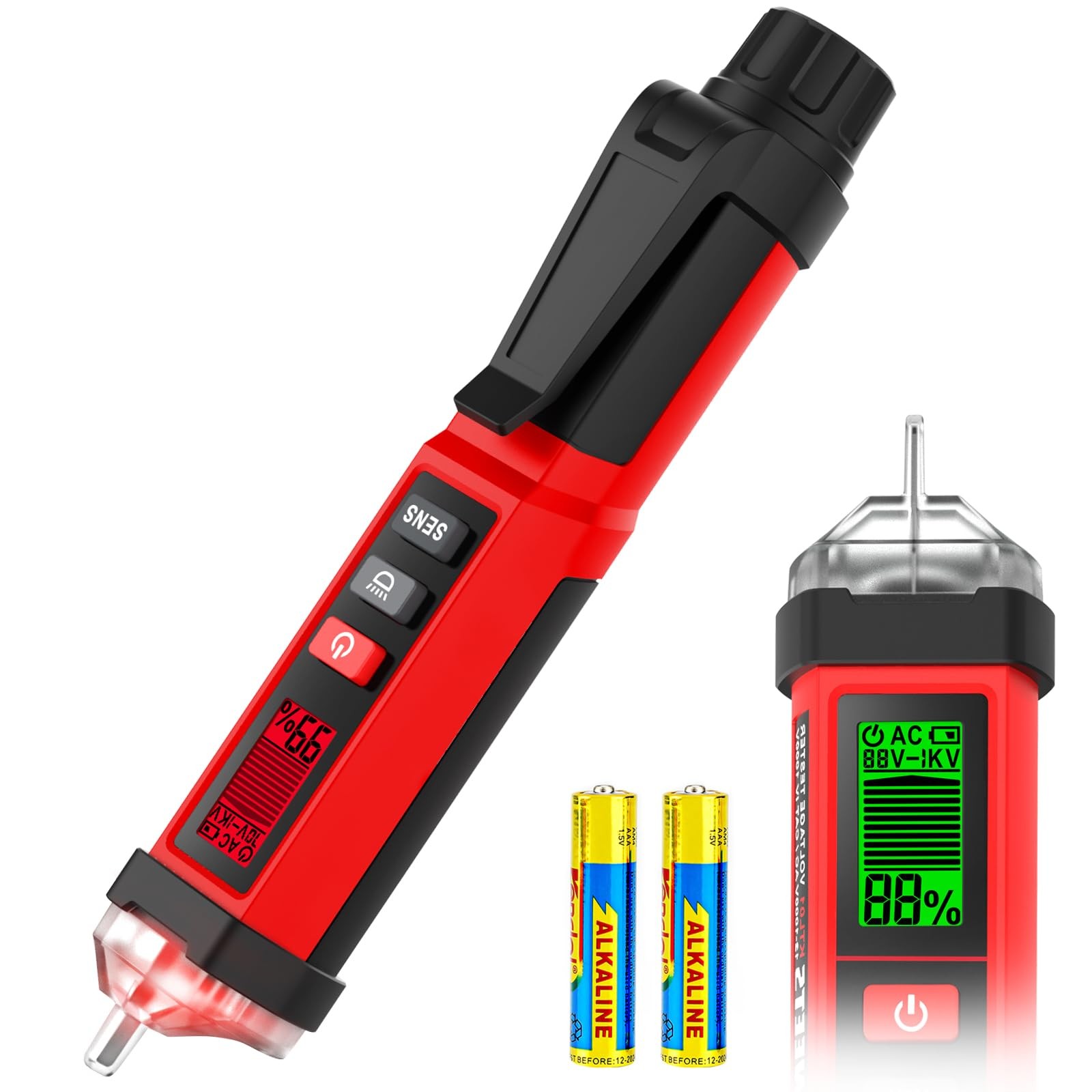 Non Contact Voltage Tester, CAT IV 1000V Dual Range AC 12V/70V1000V Electrica…