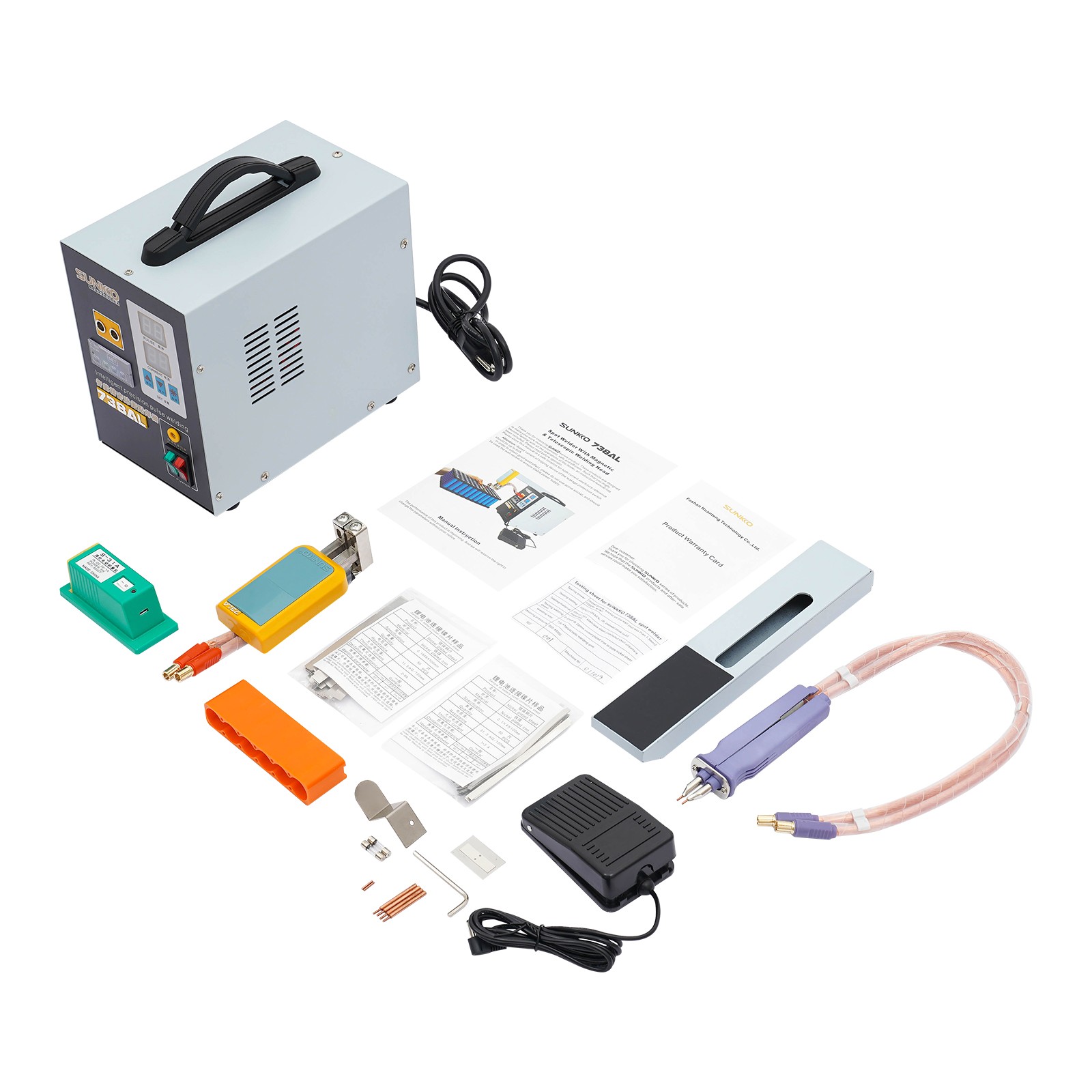 Battery Welding Machine Electric Handheld Pulse Spot Welder 50-900A 3.6KW 110V