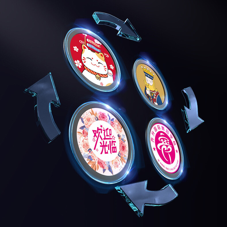 40W-600W Custom 4 Logo Auto-swtich LED Gobo Projector Waterproof AD Store Lights