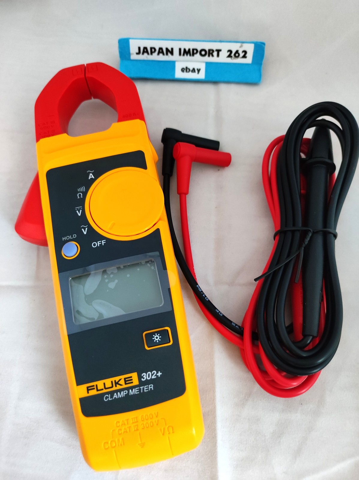 Handheld Fluke 302 + Digital Clamp Meter Tester AC / DC Volt Amp Multimeter N2