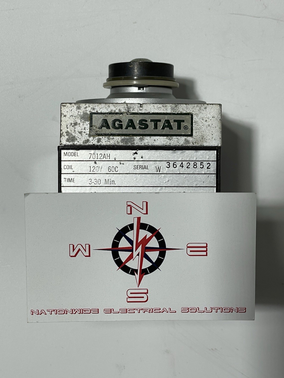 Agastat 7012AH Time Delay Relay, 3-30 Minutes
