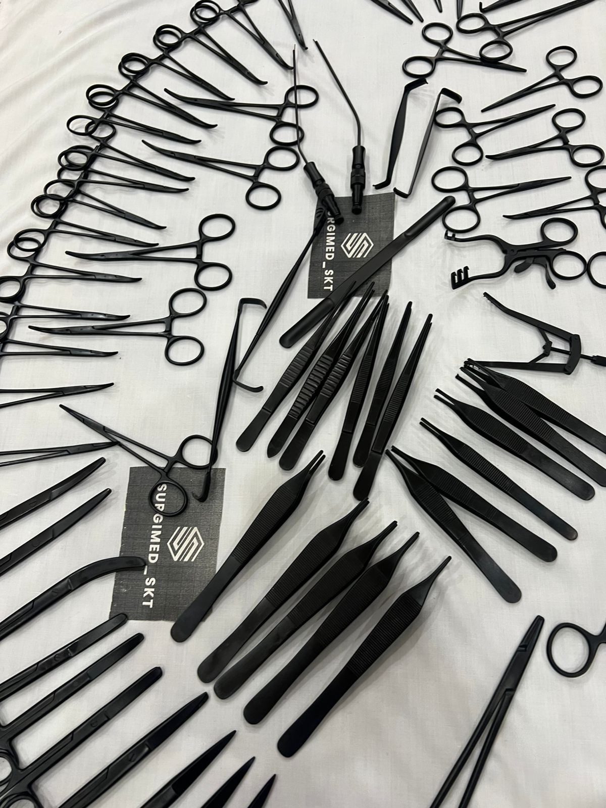 72 Pcs Plastic Surgery Surgical instruments Kit BLACK COATED