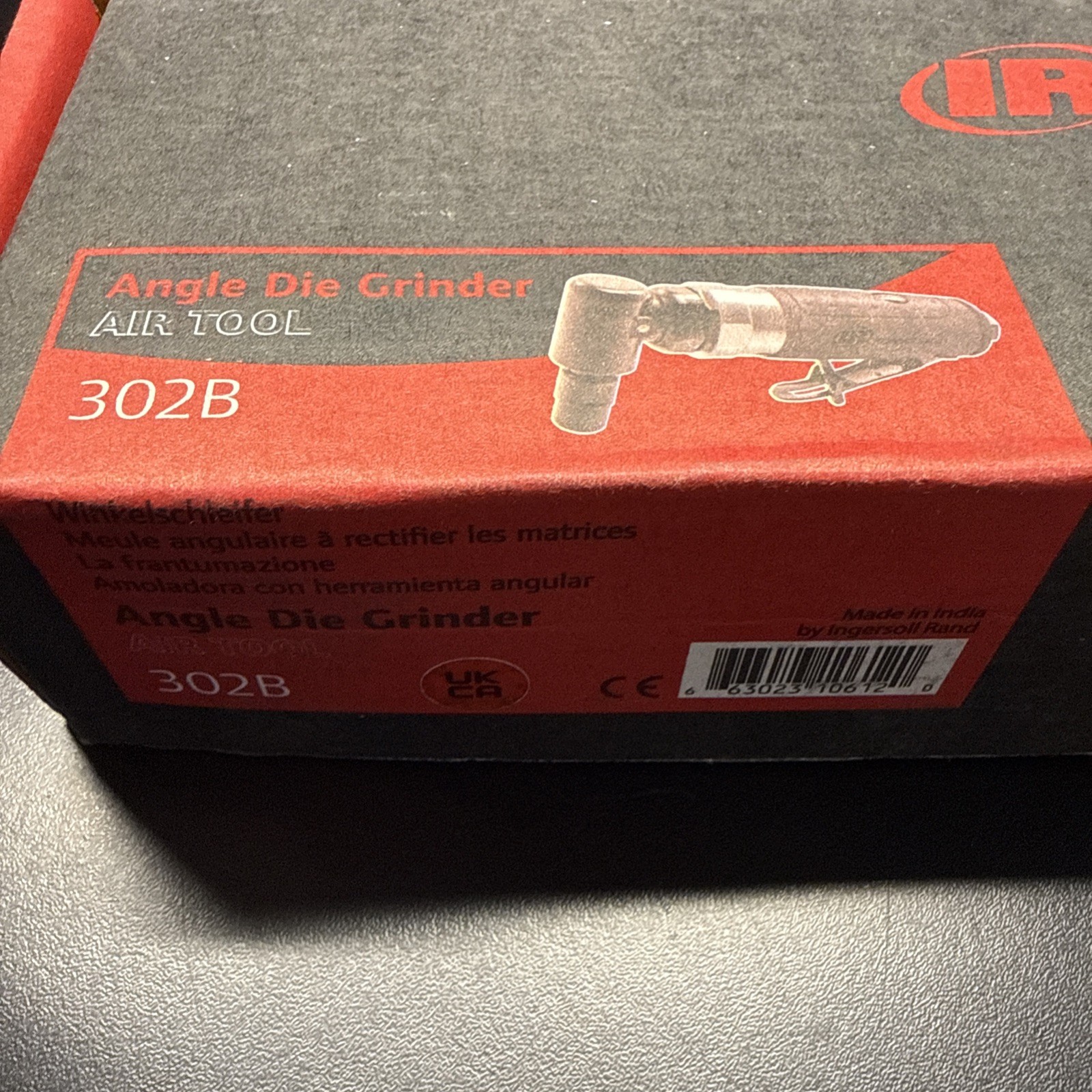 Ingersoll-Rand 302B 1/4″ Collet x 1/4″ Inlet 20000 RPM 23 CFM Air Die Grinder
