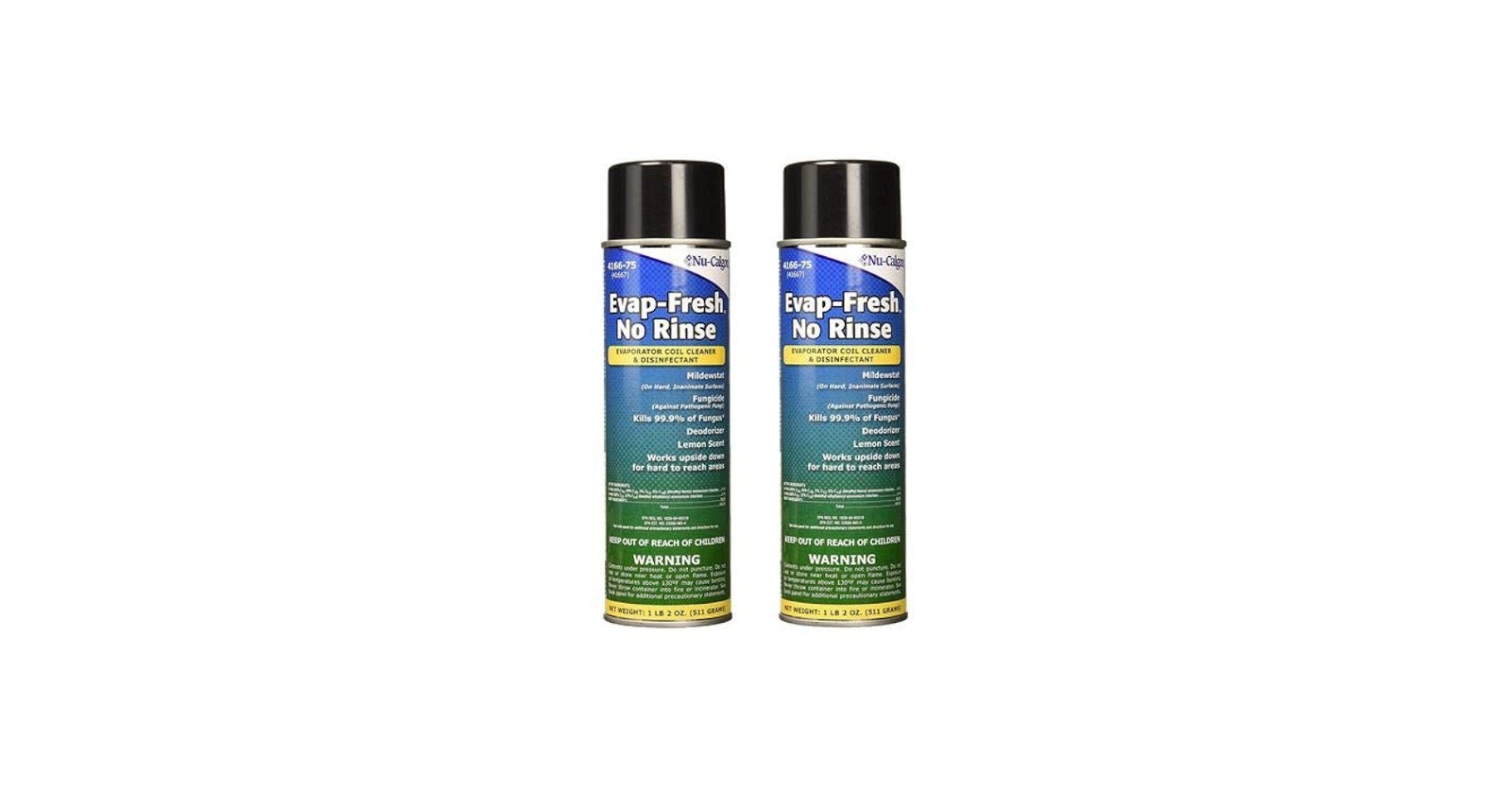 2 Pack Nu-Calgon 4166-75 Evap-Fresh No Rinse 18 oz Aerosol Can