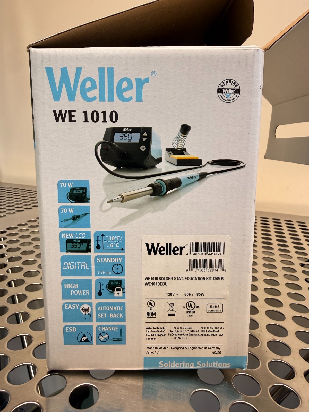 Weller WE1010EDU 70W Digital Soldering Station Education Kit 120V – Open Box