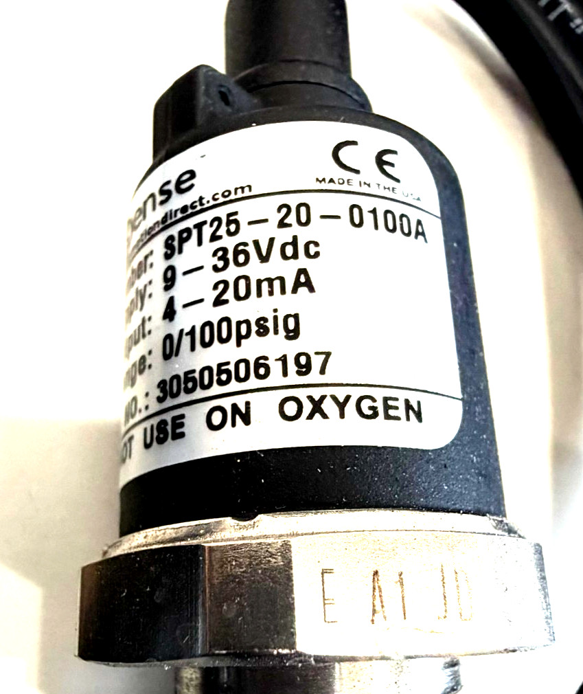 NEW PROSENSE SPT25-20-0100A PRESSURE TRANSMITTER 0-100 PSIG 4-20MA SPT25200100