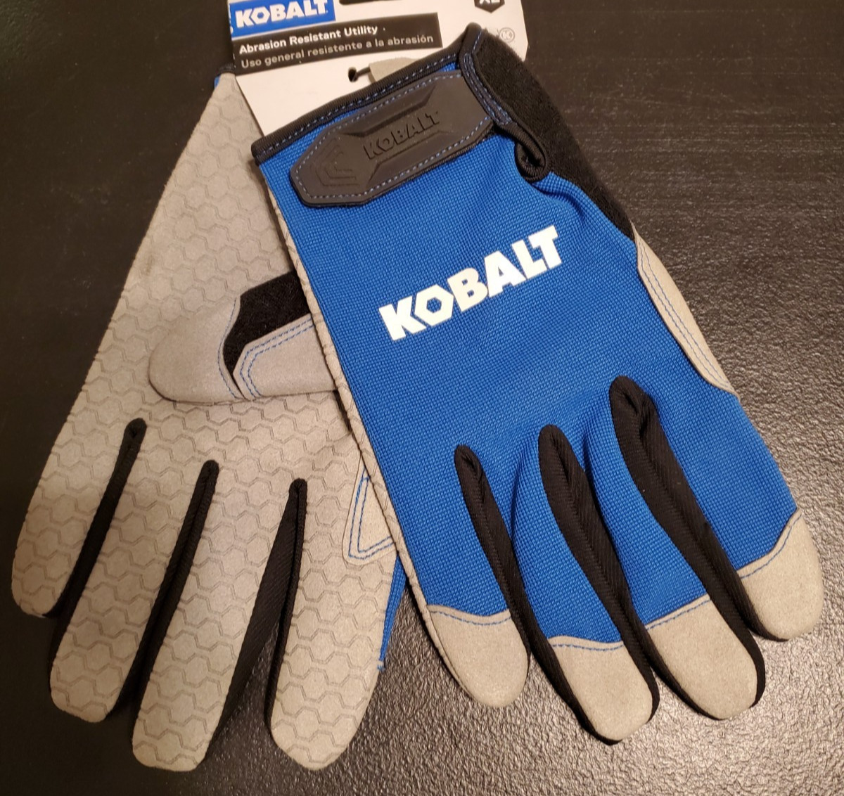 Kobalt Abrasion Resistant Utility Gloves 1 Pair – Sizes LARGE & XL Available