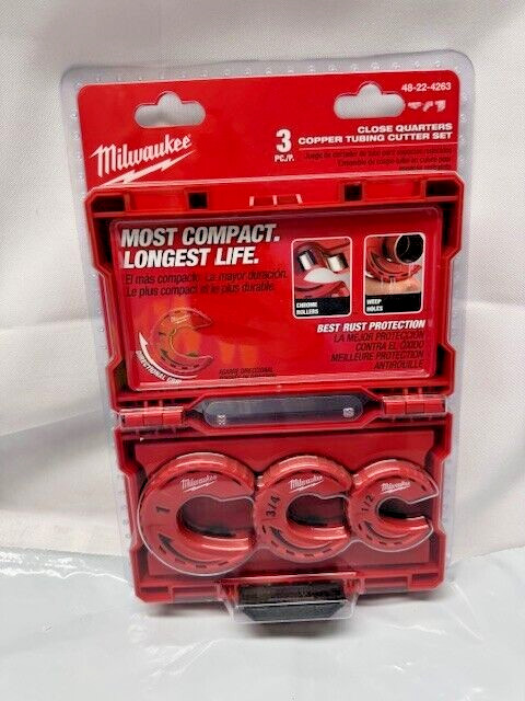 Milwaukee 48-22-4263 Close Quarters Tubing Cutter Set (3 Piece)*New
