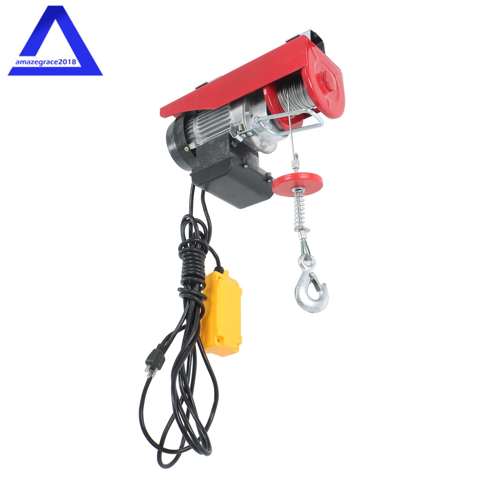 PA200 440lbs Electric Hoist with 14 FT Wired Remote Control 110V 510W Motor