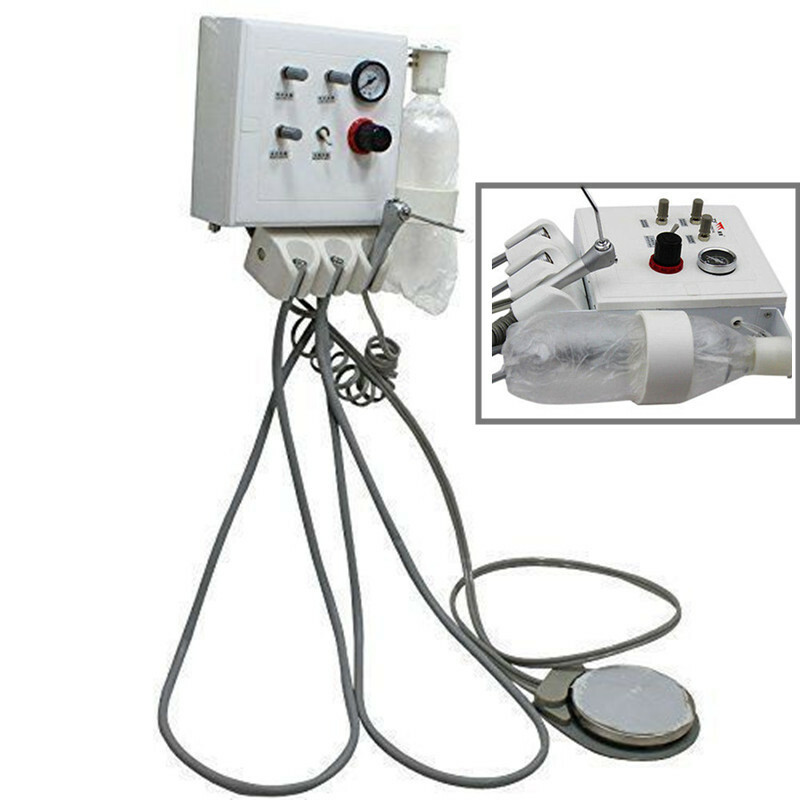 4 Holes Dental Portable Delivery Turbine Unit 3-way Syringe Wall Mounted Turbine