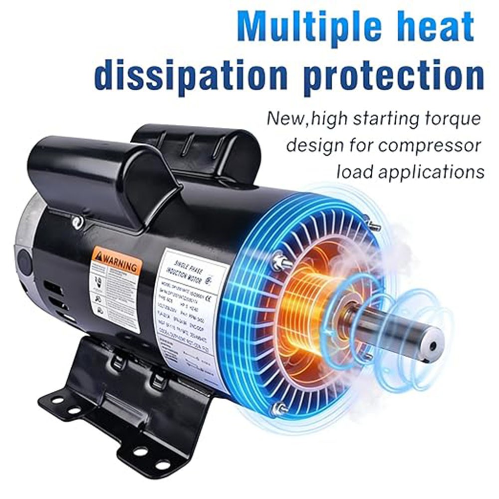 230V 5HP Air Compressor Motor 54421193 23220064 for Ingersoll Rand 60HZ NEW