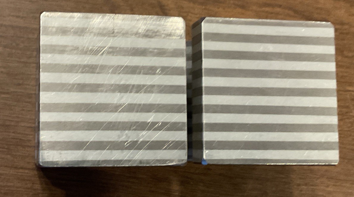 2 Blocks Value Collection V-Block 90° Angle Magnetic Aluminum Alloy 2″ x 2-3/8″