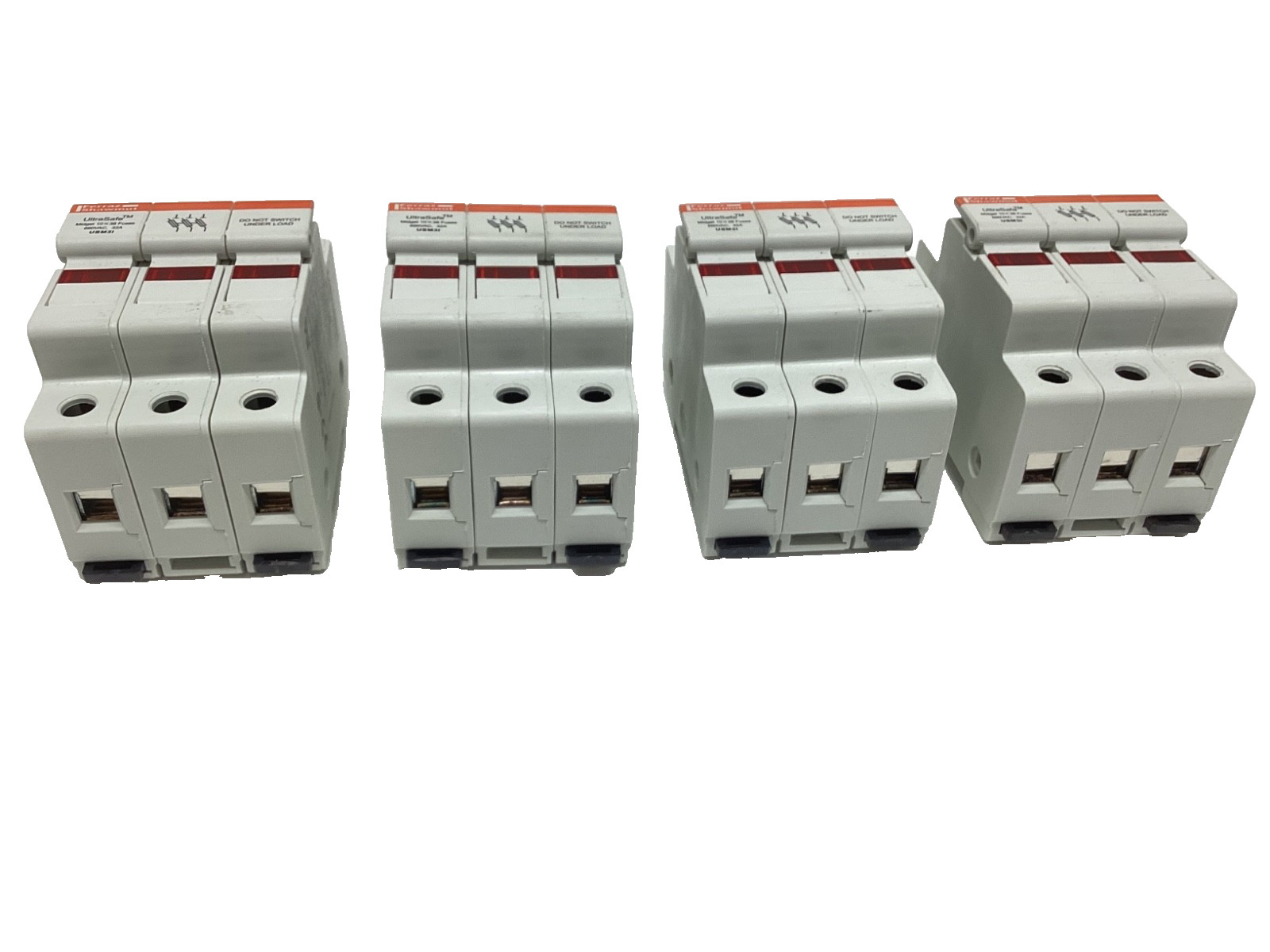 (4) MERSEN FERRAZ SHAWMUT 3-POLEUSM31 FUSE HOLDER ULTRASAFE Y219073 WARRANTY