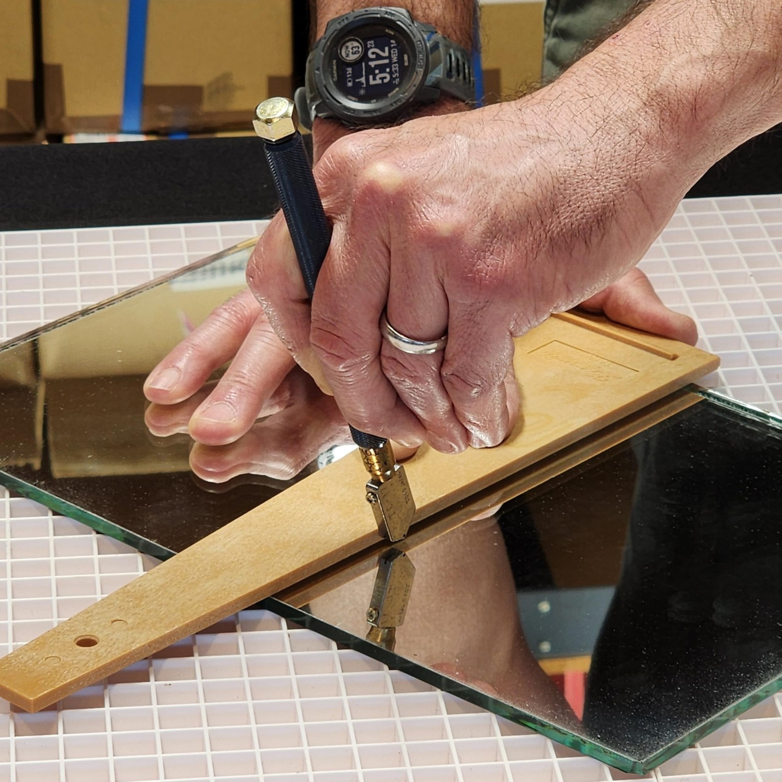 TOYO TC17B Glass Cutter | Brass Handled Supercutter | Straight Blade | Origin…