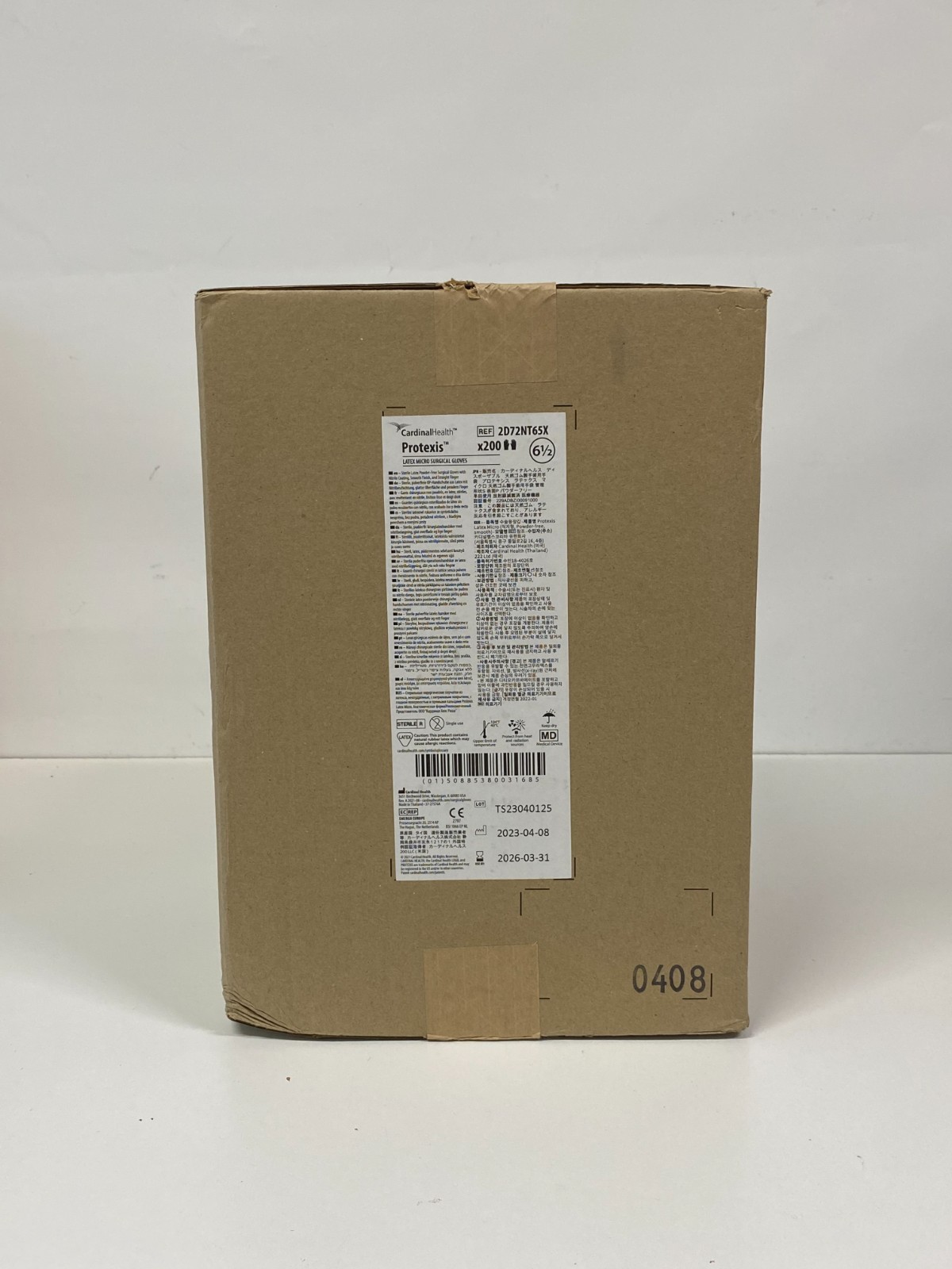 CARDINAL HEALTH Case of 200 Protexis Gloves 2D72NT65X Exp.2026-03 (*AA52*)