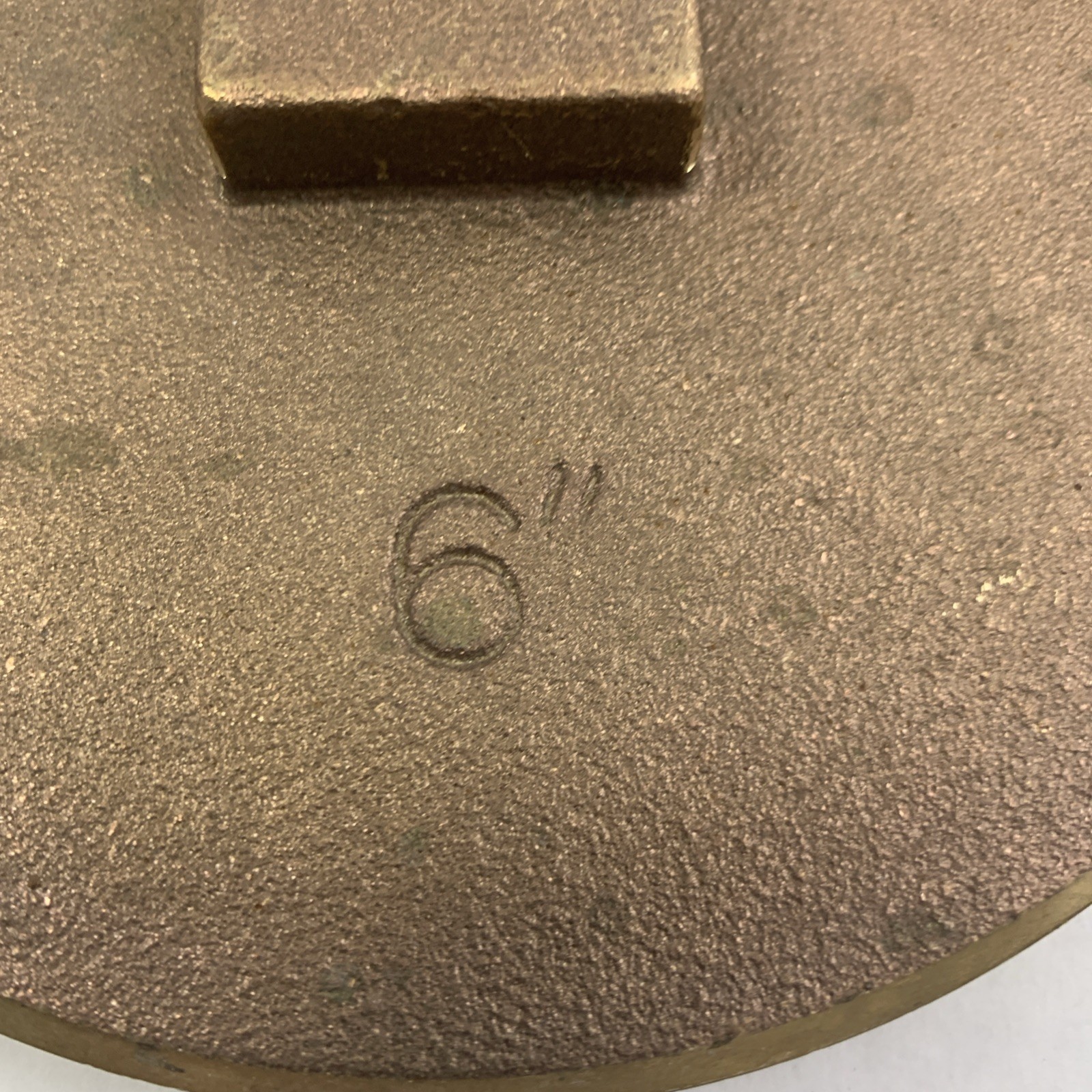 Raised Head Cleanout Plug 6 INCH Cap Brass Indonesia new Plumbing ABG#219A