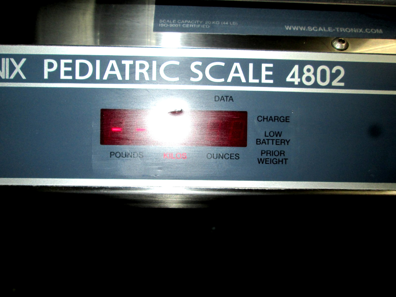 SCALE-TRONIX 4802 PEDIATRIC SCALE WITH TRAY – NO CART