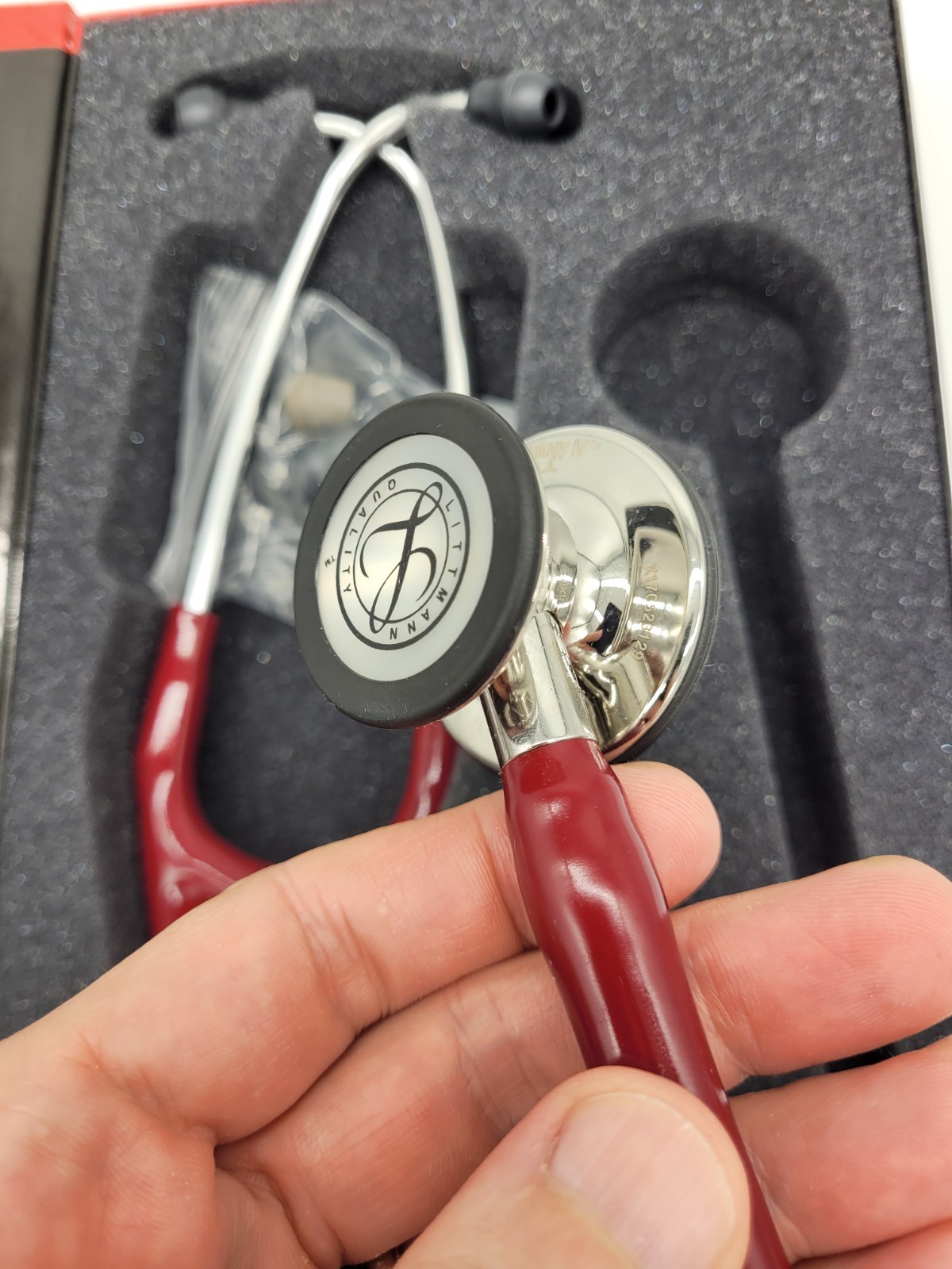 3M™ Littmann® Cardiology IV Stethoscope Burgundy with Mirror 6170 27in NEW