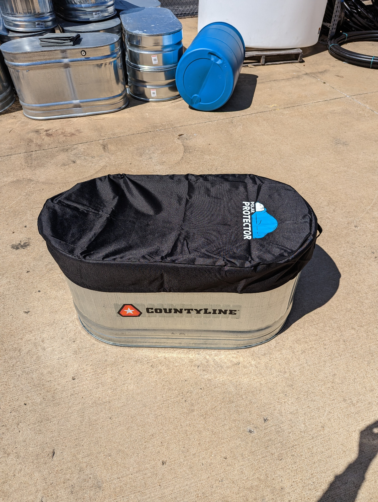 2X2X4 Galvanized Stock Tank Cover Ice Water Therapy Ice Bath Cover Waterproof