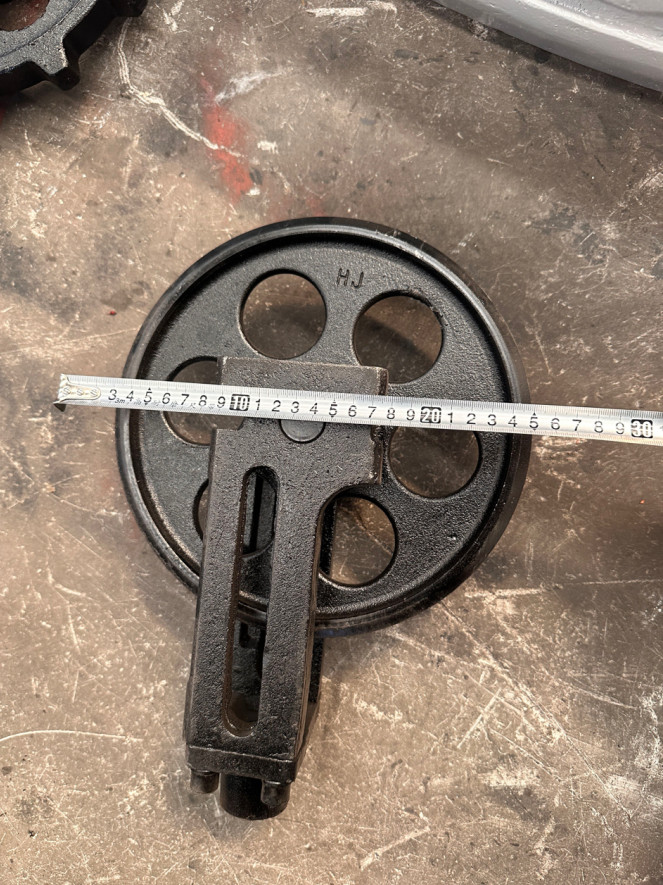 Agrotk Track Front Idler Wheel Assembly Mini Excavator Track Part Replacement